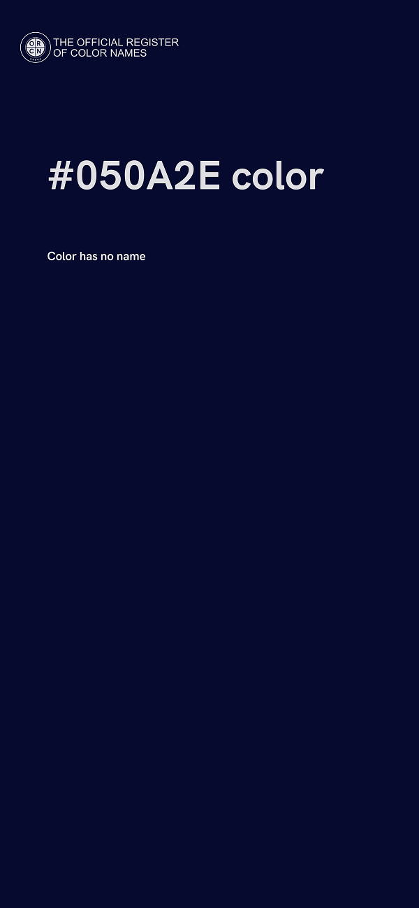 #050A2E color image