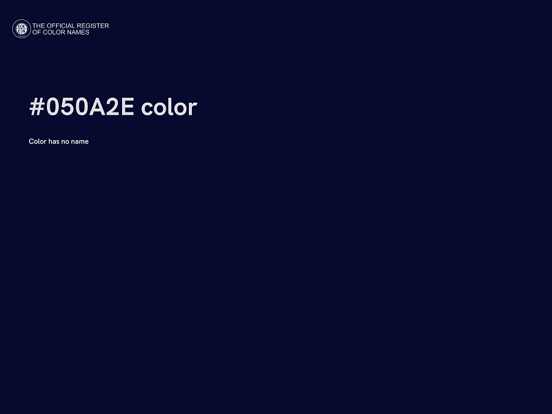 #050A2E color image