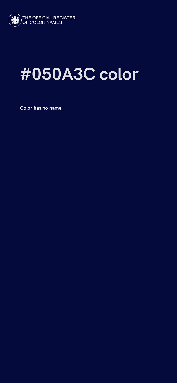 #050A3C color image