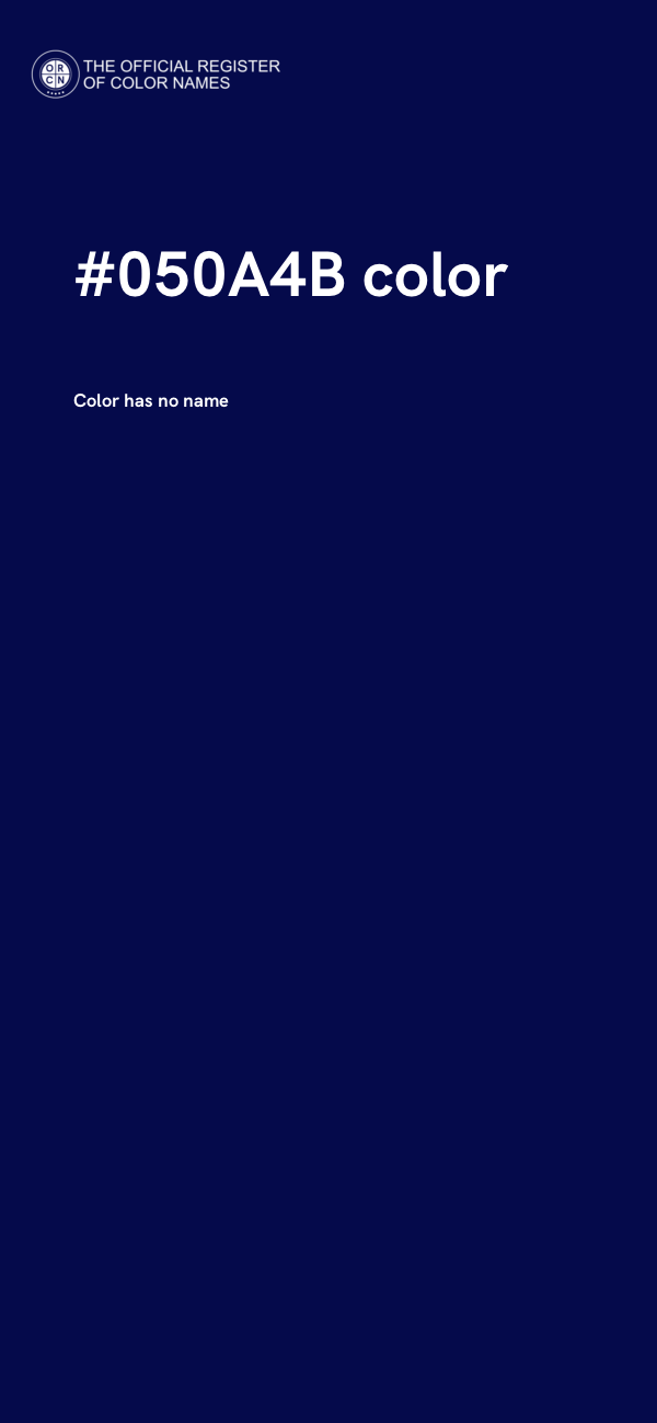 #050A4B color image