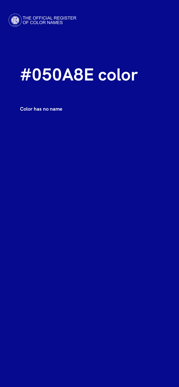 #050A8E color image