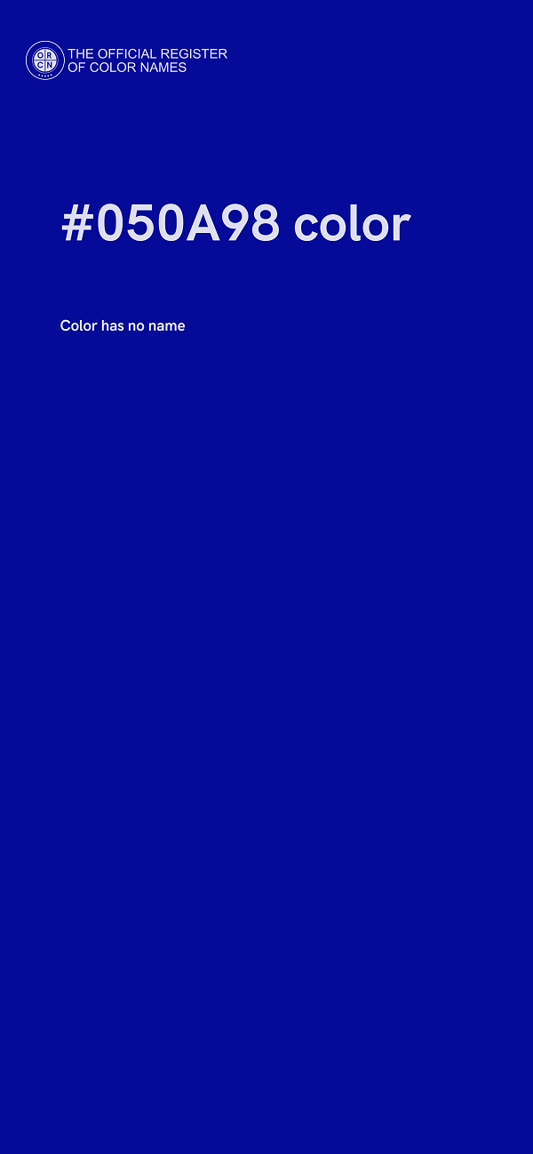 #050A98 color image