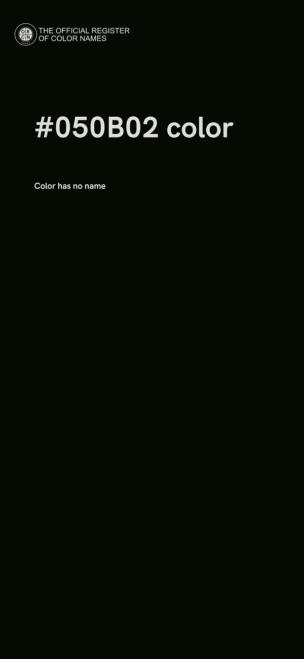 #050B02 color image