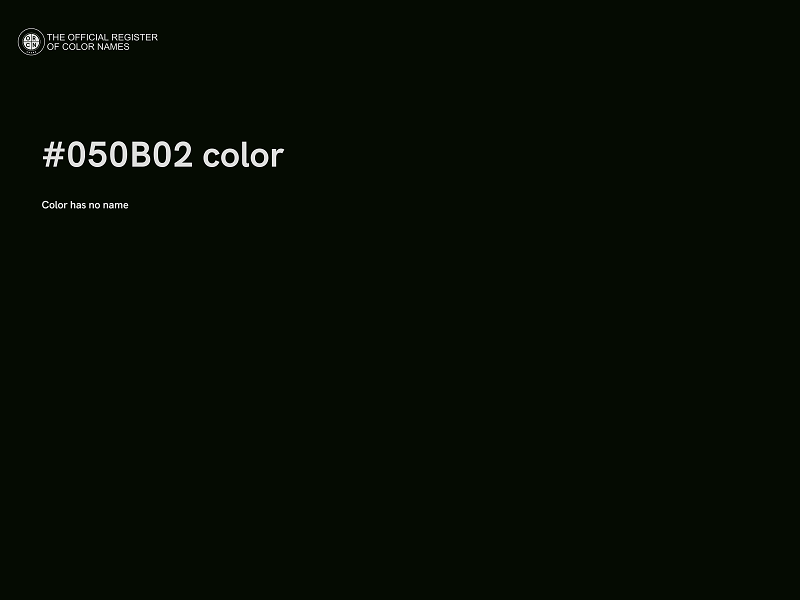 #050B02 color image
