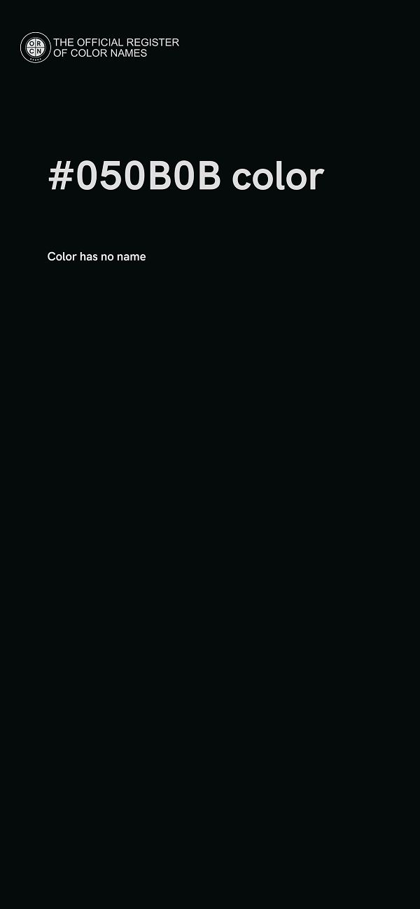 #050B0B color image