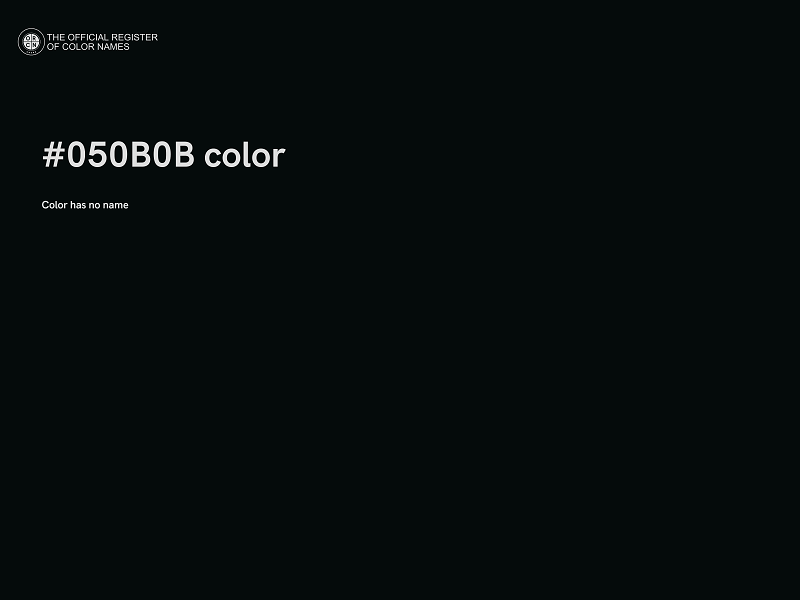 #050B0B color image