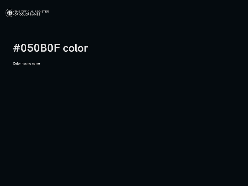 #050B0F color image