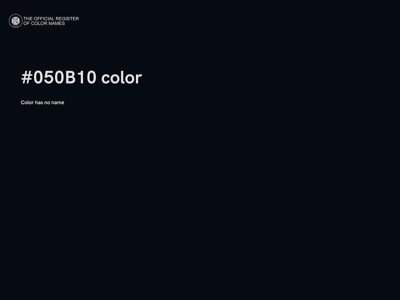 #050B10 color image