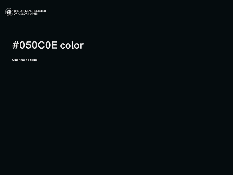 #050C0E color image