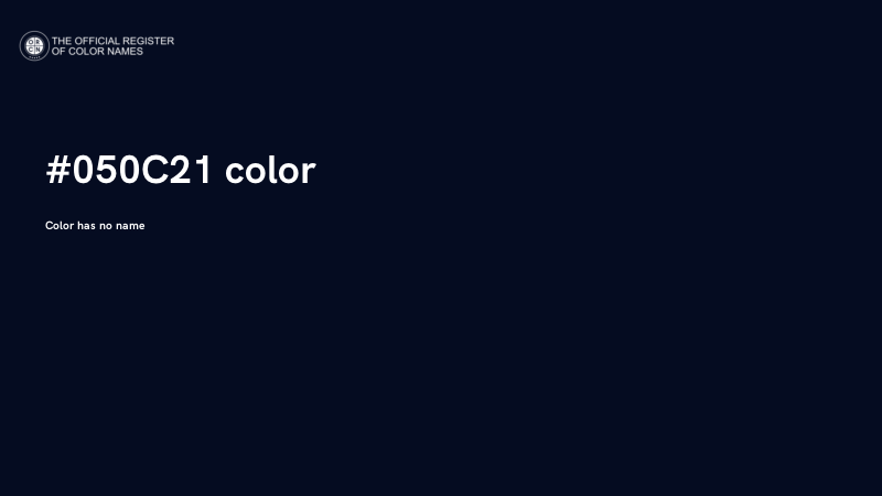 #050C21 color image