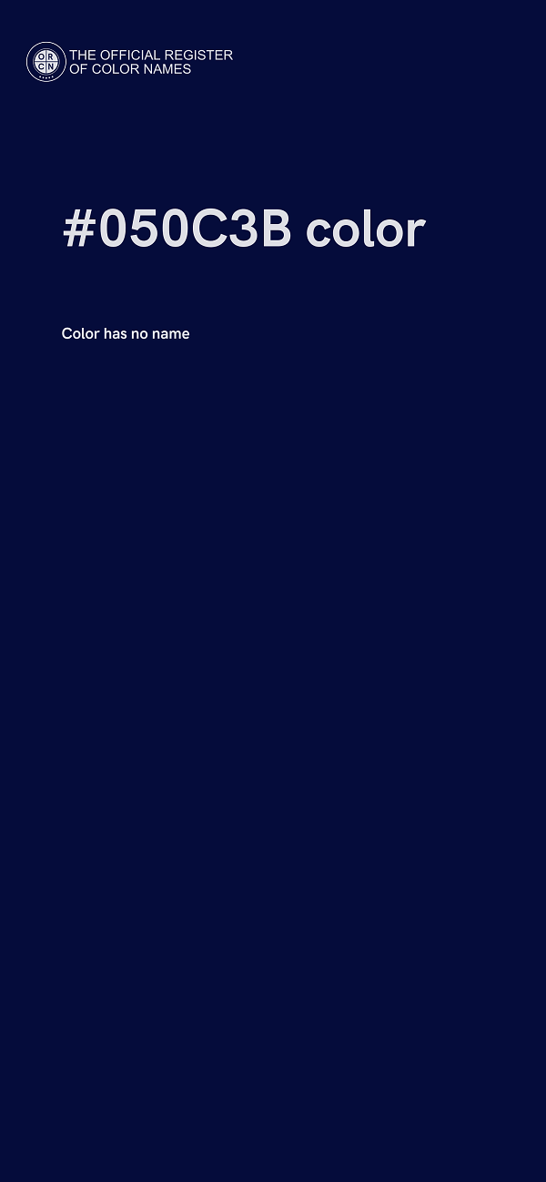 #050C3B color image