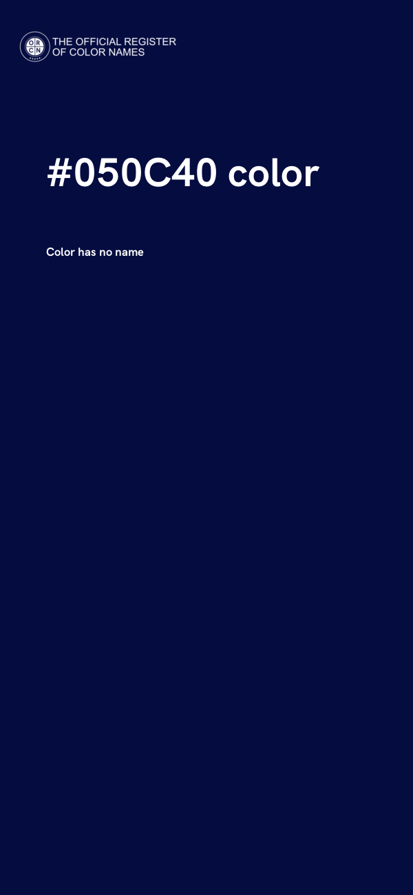 #050C40 color image
