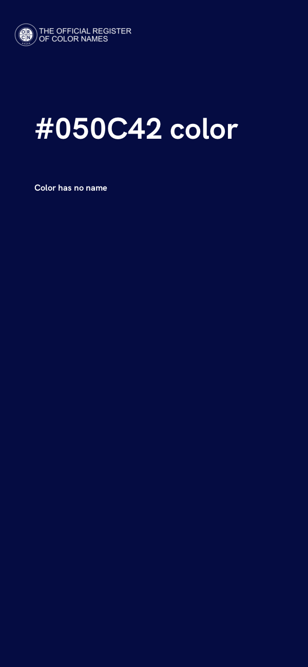 #050C42 color image