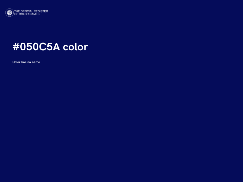 #050C5A color image