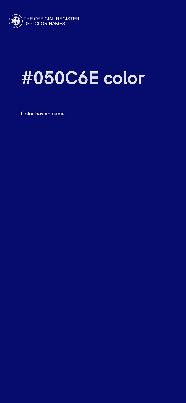 #050C6E color image