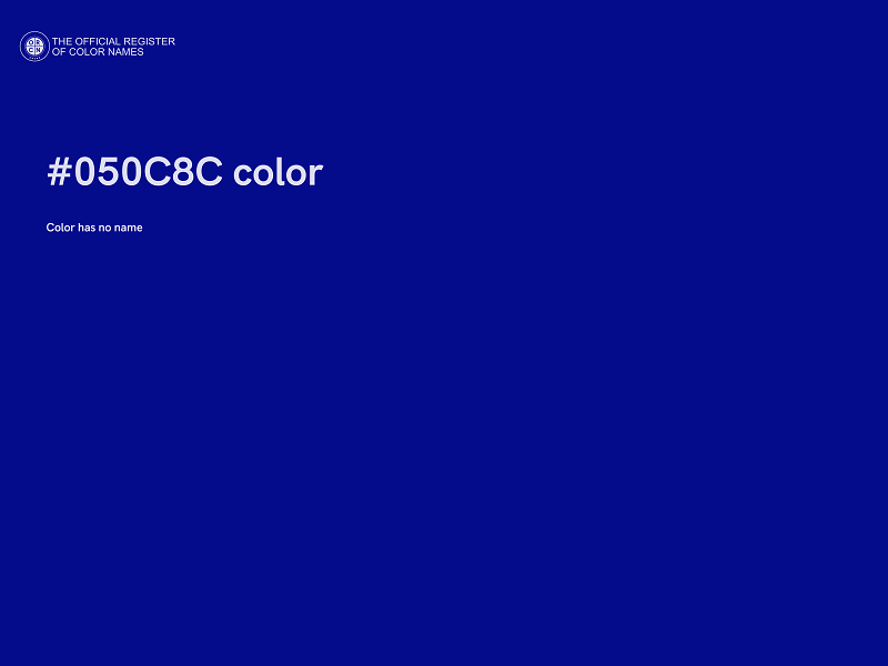 #050C8C color image