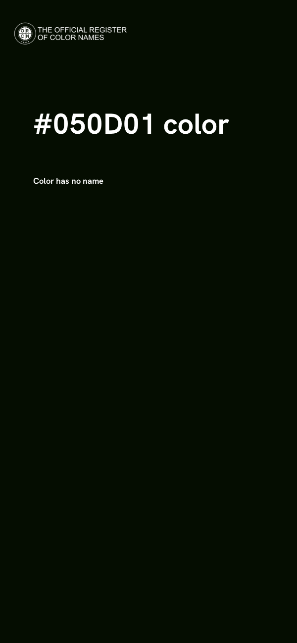 #050D01 color image