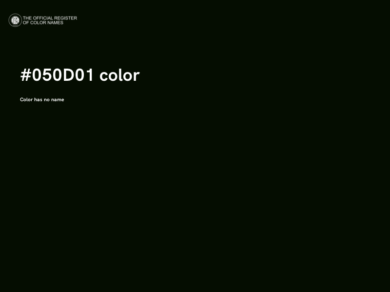#050D01 color image