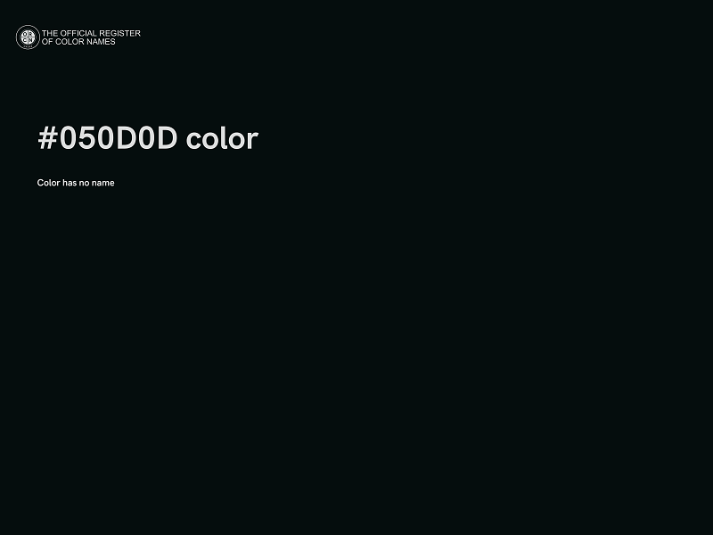 #050D0D color image