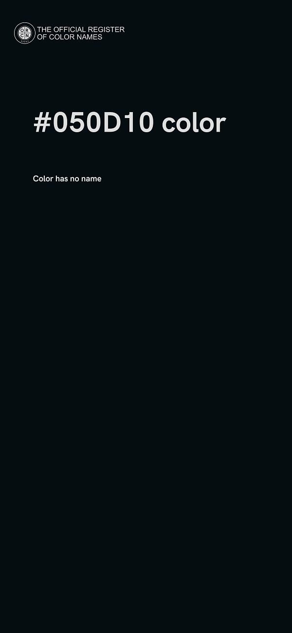 #050D10 color image