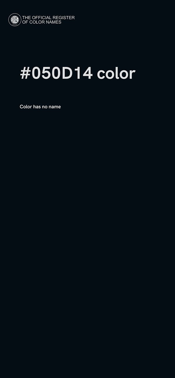 #050D14 color image