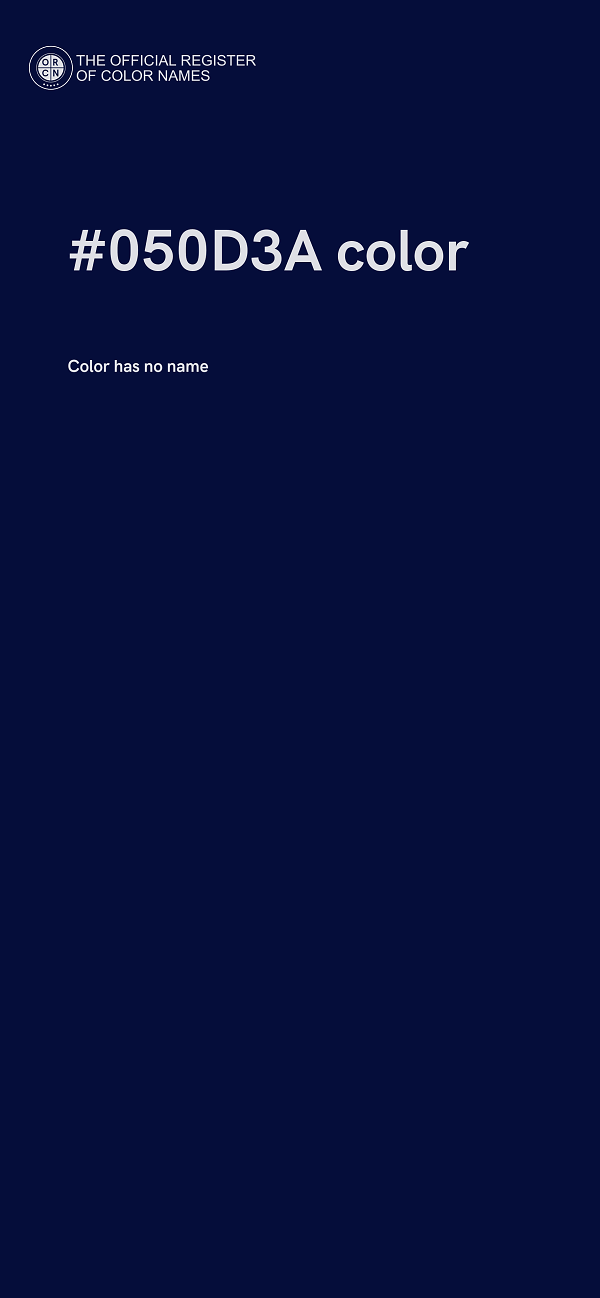 #050D3A color image