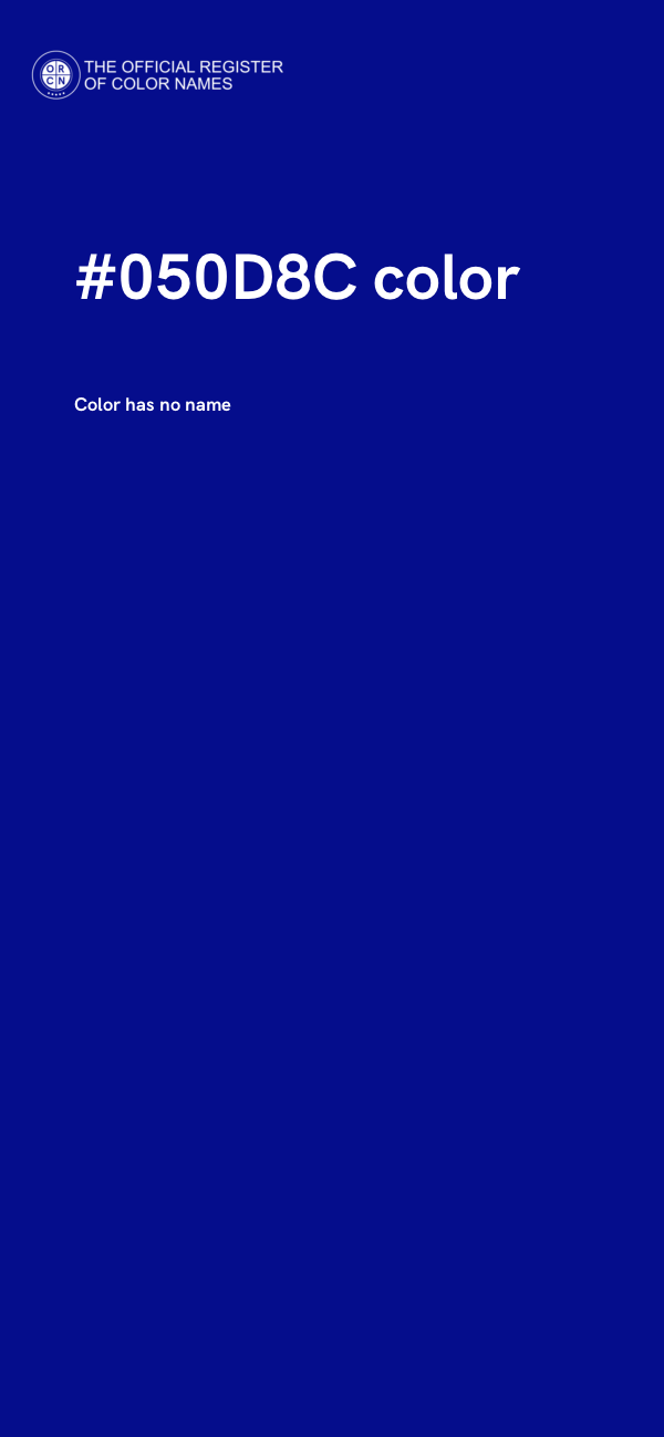 #050D8C color image