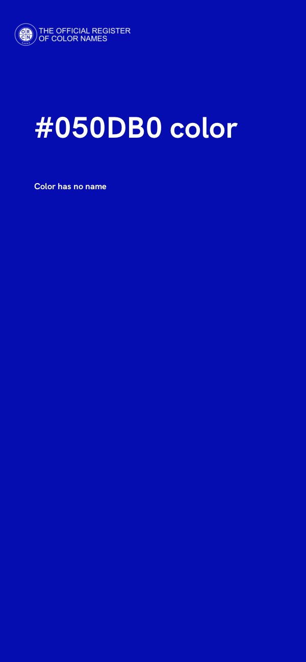 #050DB0 color image
