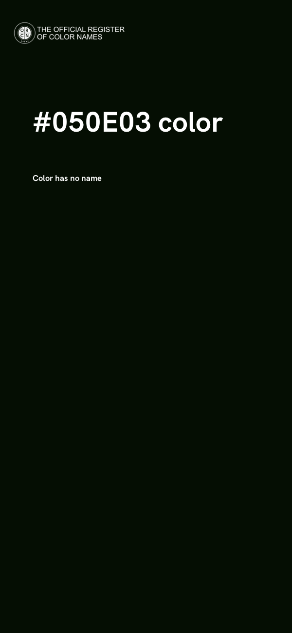 #050E03 color image