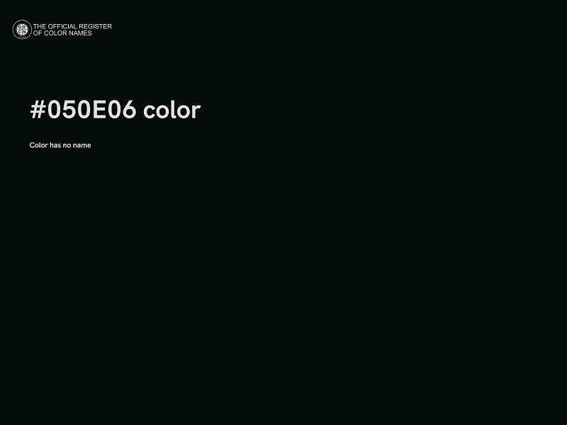 #050E06 color image