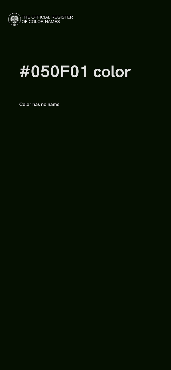 #050F01 color image