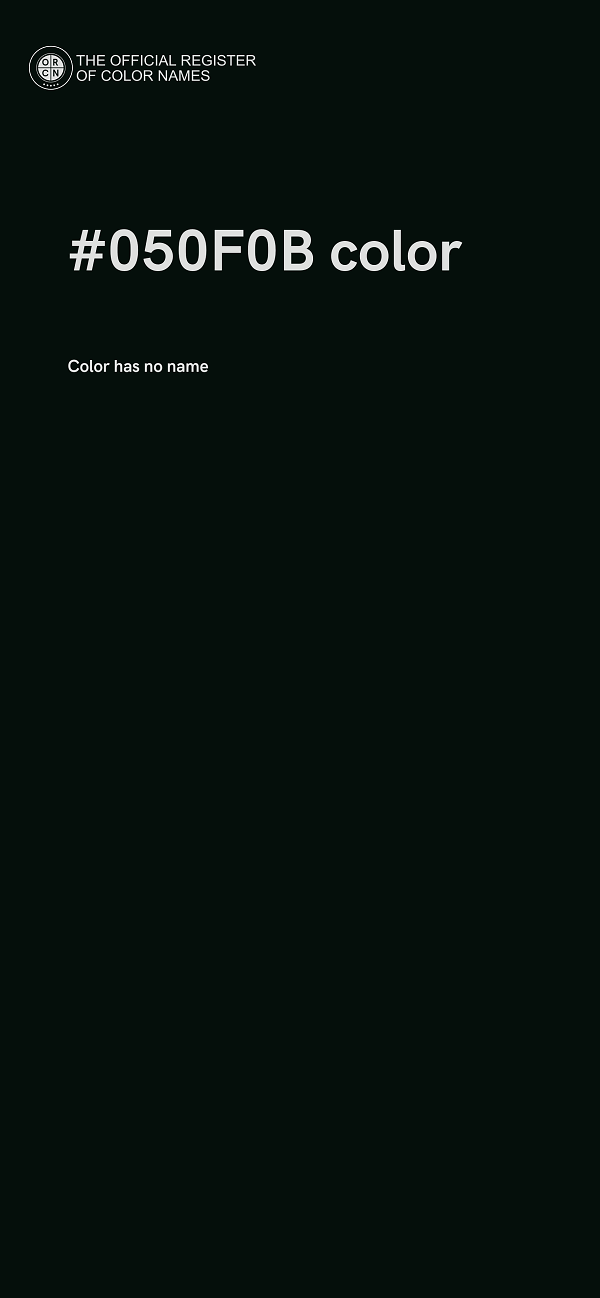 #050F0B color image
