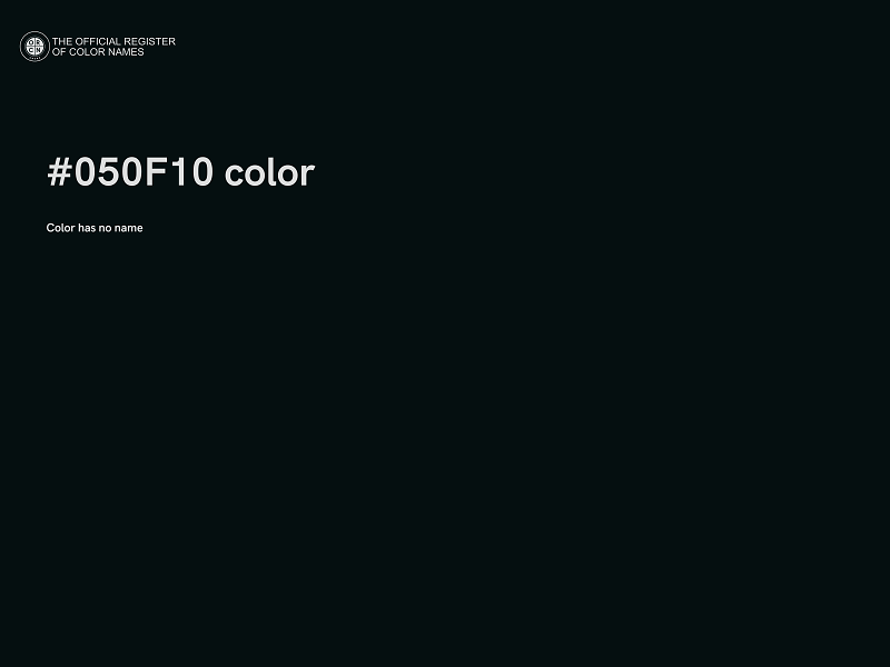 #050F10 color image