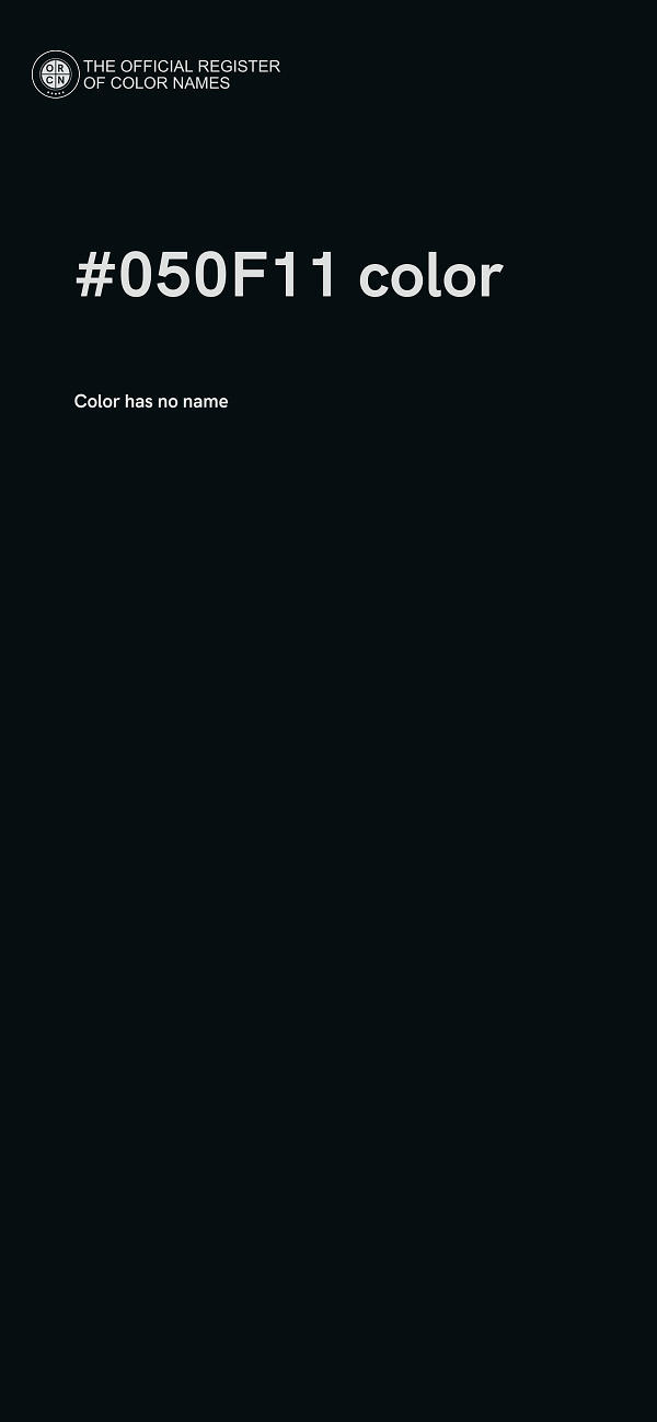 #050F11 color image