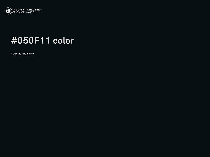 #050F11 color image