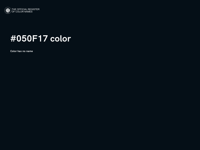 #050F17 color image