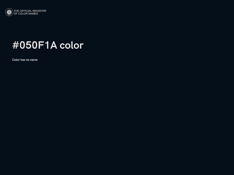 #050F1A color image