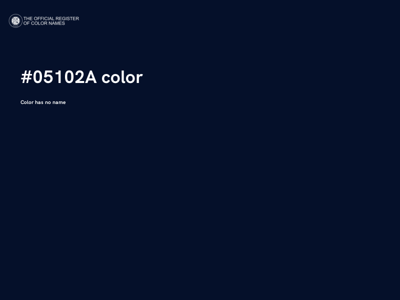 #05102A color image