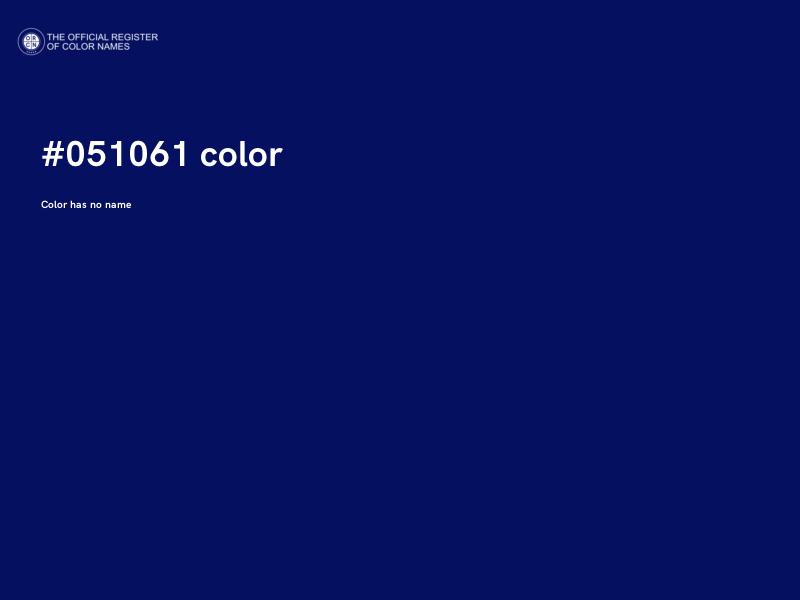 #051061 color image