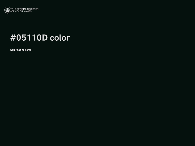 #05110D color image