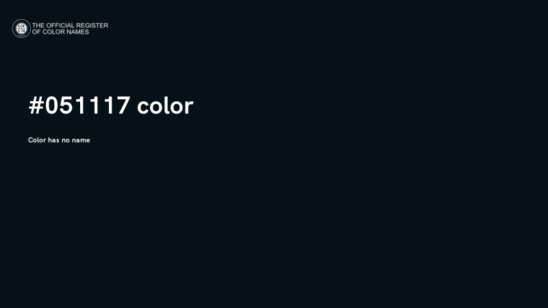 #051117 color image