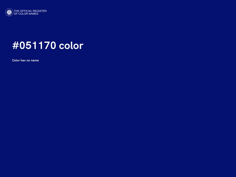 #051170 color image