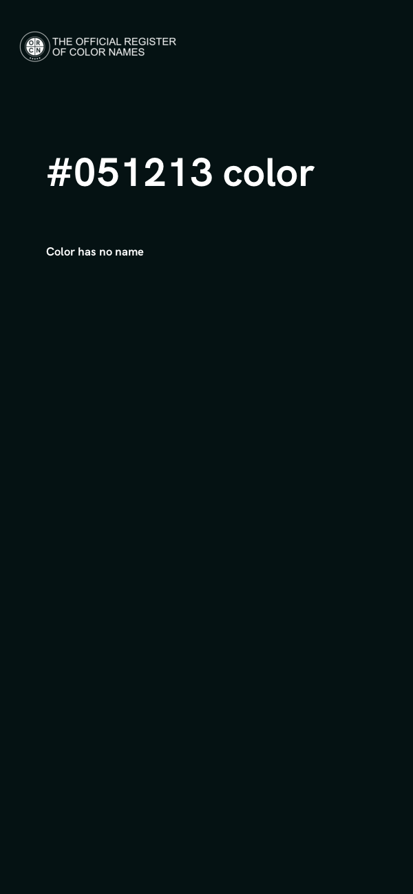 #051213 color image