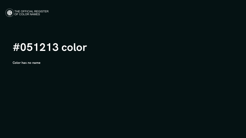 #051213 color image