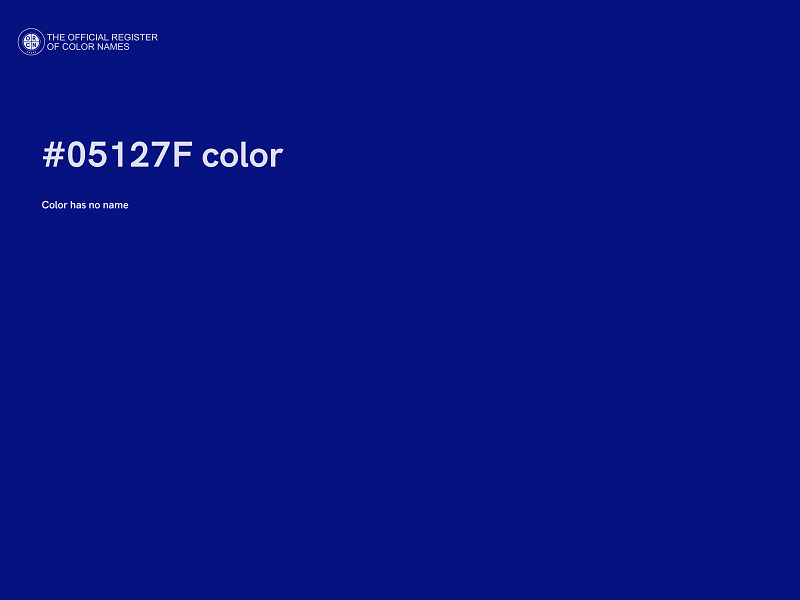 #05127F color image