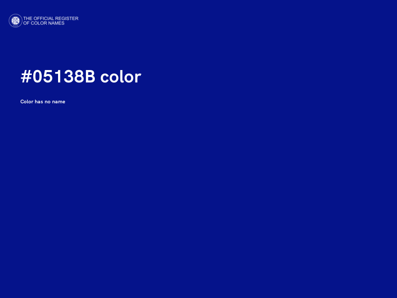 #05138B color image
