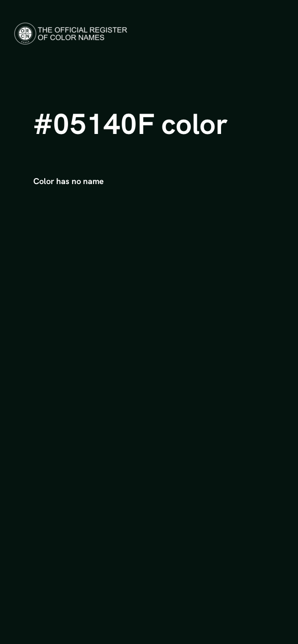 #05140F color image