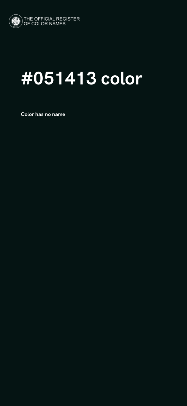 #051413 color image