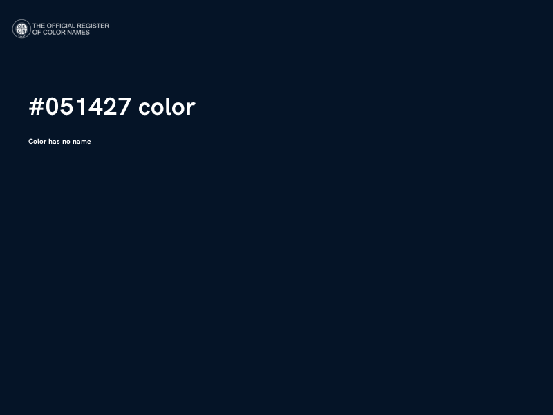 #051427 color image