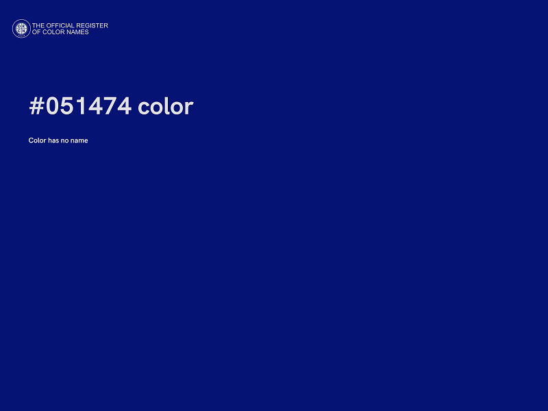 #051474 color image